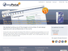 Tablet Screenshot of myportalcms.com